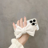 Leather Bow Stand iPhone Case